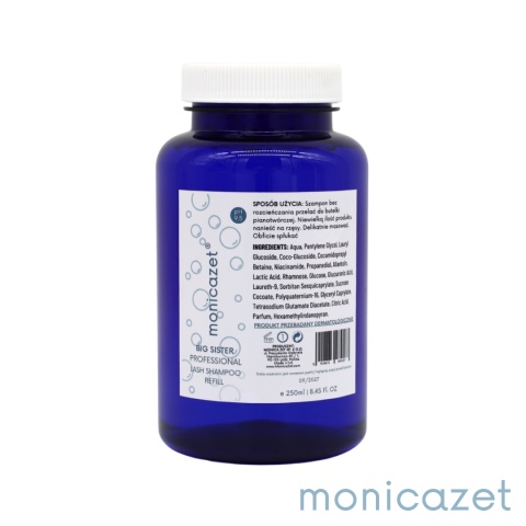 Szampon do rzęs Big Sister Profesional pH 9,5 Refill 250 ml
